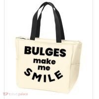 Bulges Make Me Smile Funny Adult Saying Tote Bag thumb 3