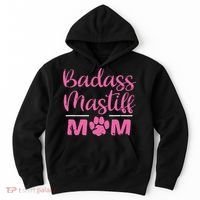 Badass Mastiff Mom Funny Dog Lover Pet Owner Hoodie thumb 0