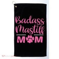 Badass Mastiff Mom Funny Dog Lover Pet Owner Golf Towel thumb 0