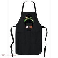 Baseball Mom Messy Bun Mom Life Mother's Day Apron thumb 0