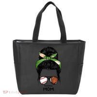 Baseball Mom Messy Bun Mom Life Mother's Day Tote Bag thumb 0