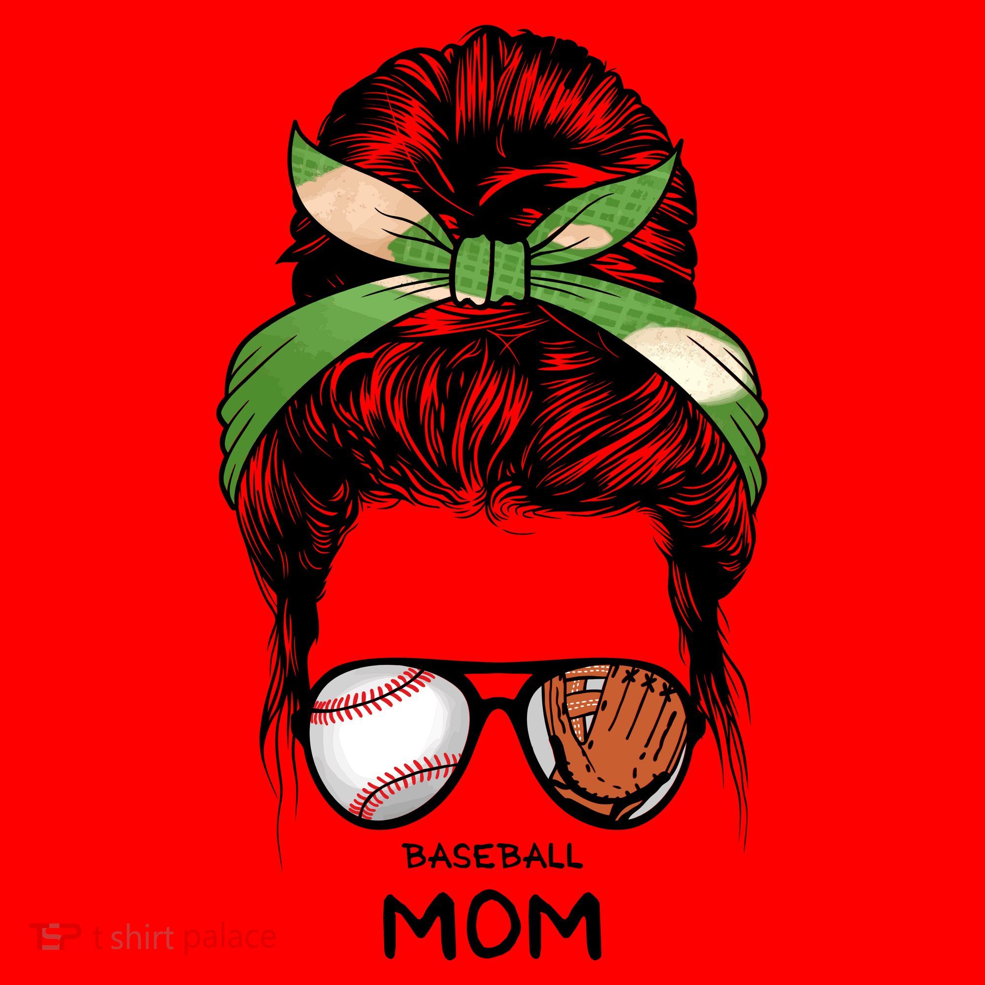 Baseball Mom Messy Bun Mom Life Mother's Day Santa Hat