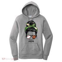 Baseball Mom Messy Bun Mom Life Mother's Day Women's Hoodie thumb 0