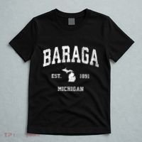 Baraga Michigan Mi Vintage Athletic Sports T-Shirt thumb 5