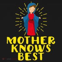 Blessed Mother Mary Knows Best Catholic Mother's Day Women's Hoodie thumb 2