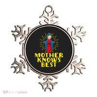 Blessed Mother Mary Knows Best Catholic Mother's Day Ornament thumb 0