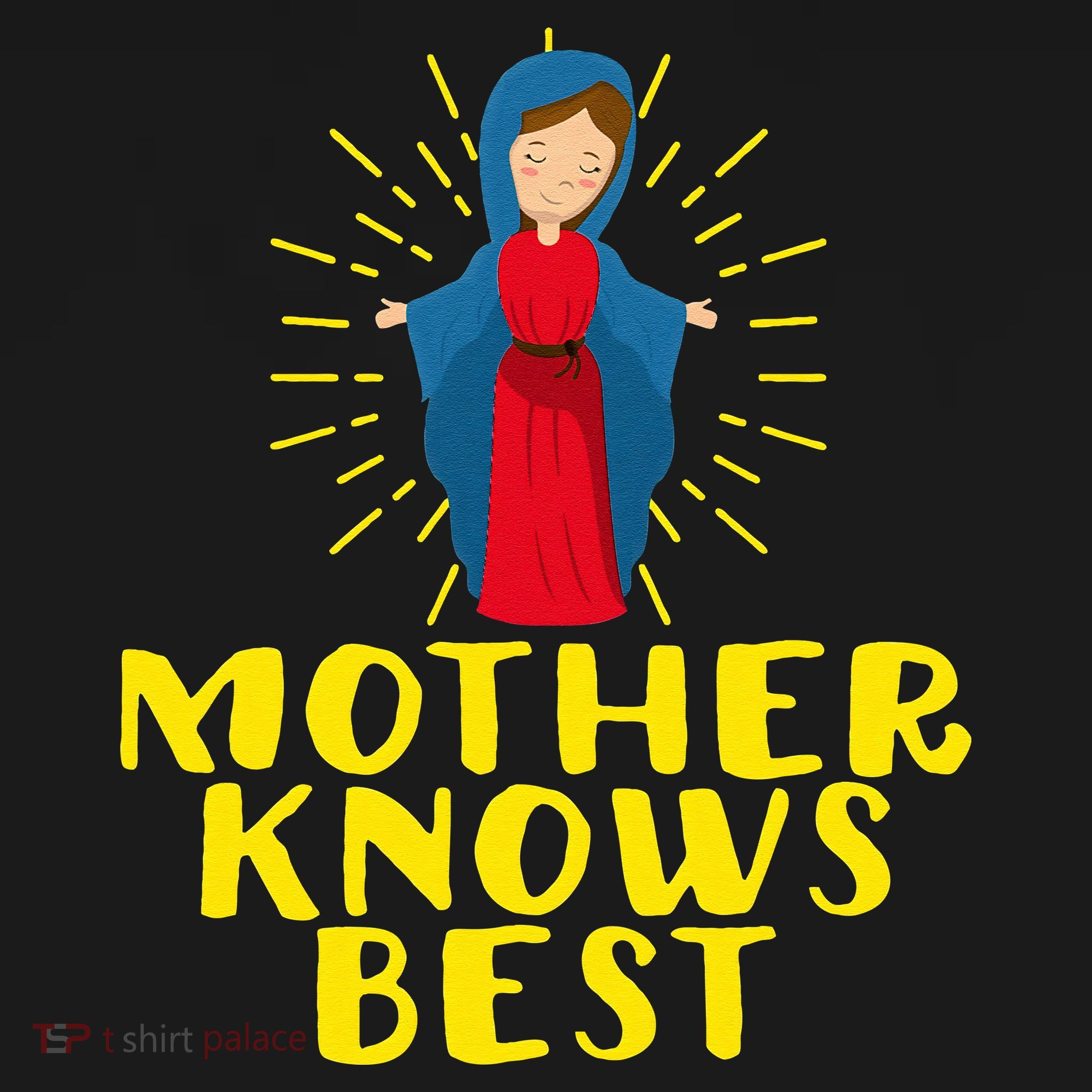 Blessed Mother Mary Knows Best Catholic Mother's Day Baby Bodysuit