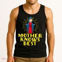 Blessed Mother Mary Knows Best Catholic Mother's Day Tank Top thumb 3
