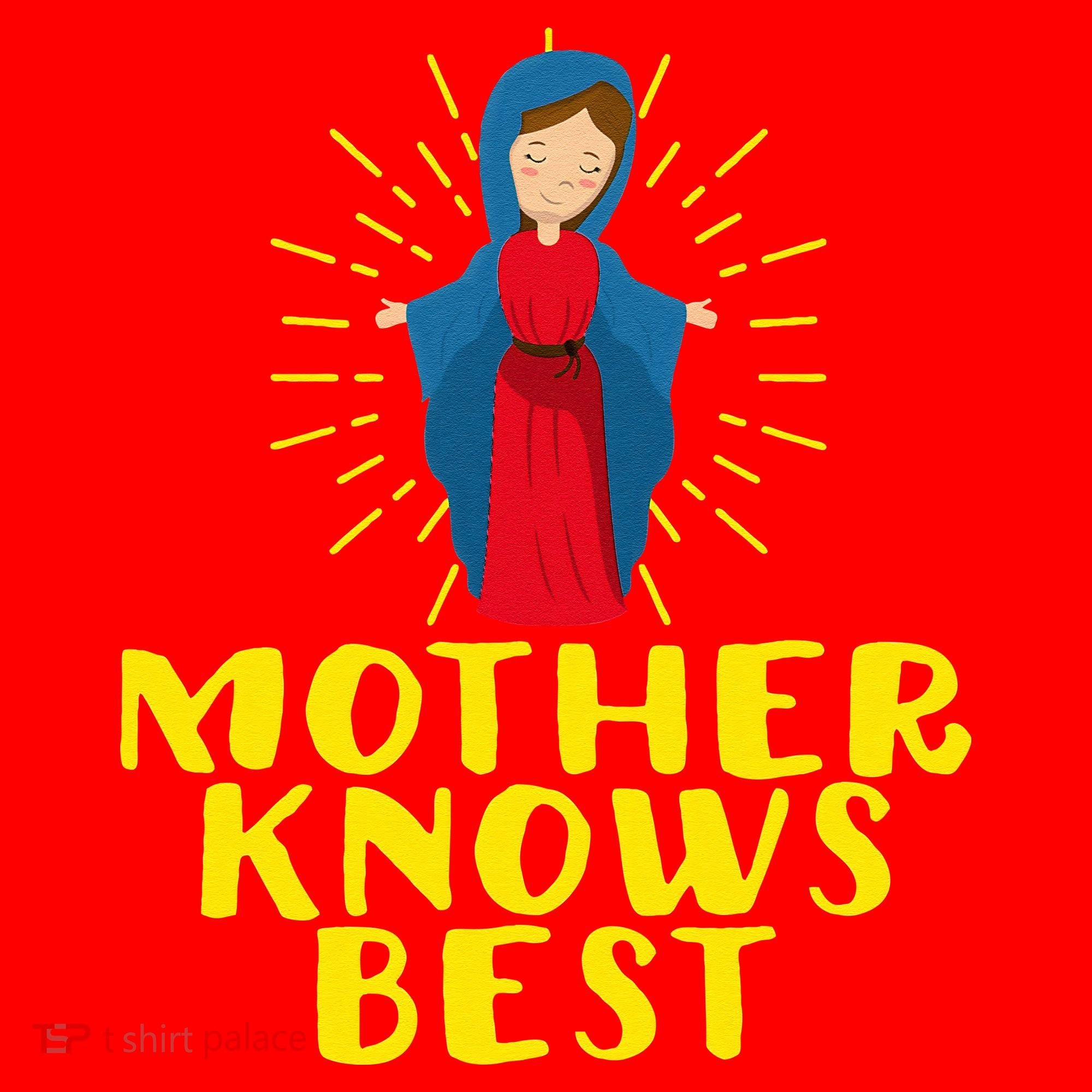 Blessed Mother Mary Knows Best Catholic Mother's Day Santa Hat