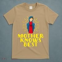 Blessed Mother Mary Knows Best Catholic Mother's Day T-Shirt thumb 5