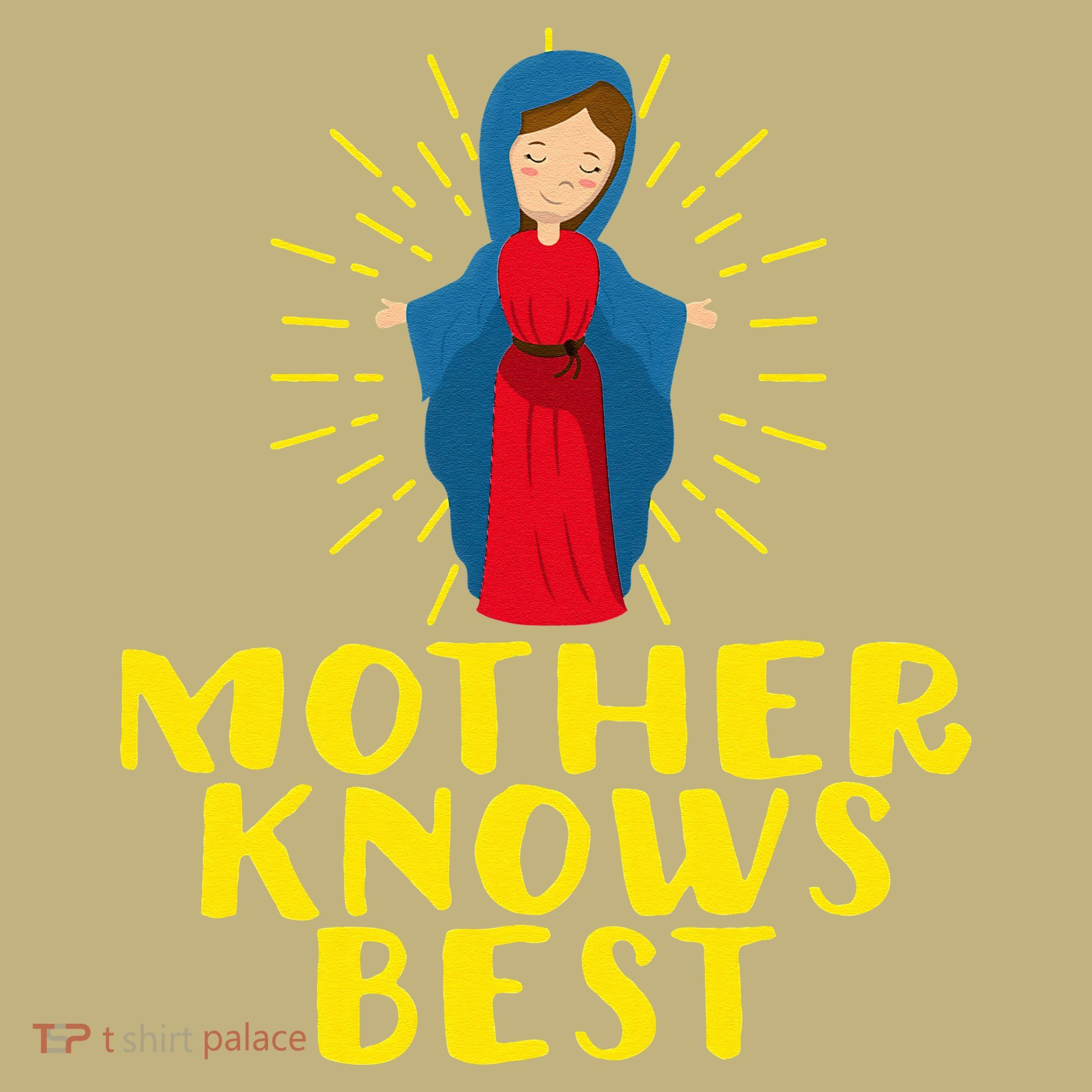 Blessed Mother Mary Knows Best Catholic Mother's Day Polo