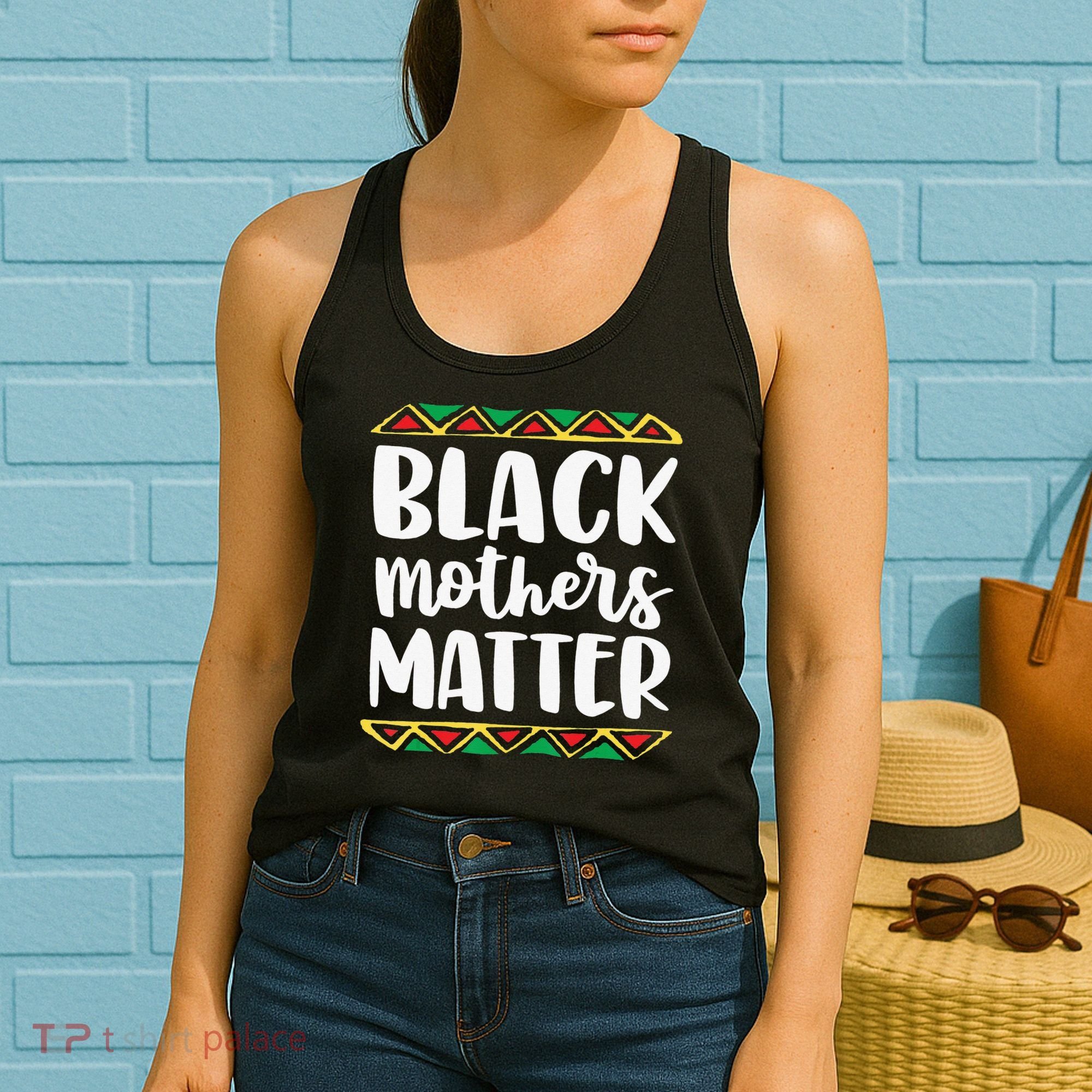 Black Mothers Matter Mom Mama History Month Tribal Women's Tank Top