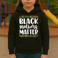 Black Mothers Matter Mom Mama History Month Tribal Kids Hoodie thumb 3