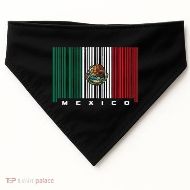 Barcode Mexico Mexican Flag USA-Made Doggie Bandana