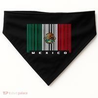 Barcode Mexico Mexican Flag USA-Made Doggie Bandana thumb 0