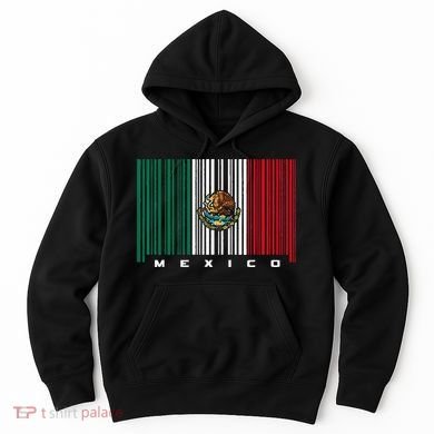 Barcode Mexico Mexican Flag Hoodie