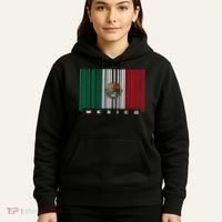 Barcode Mexico Mexican Flag Hoodie thumb 5
