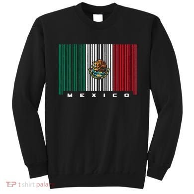 Barcode Mexico Mexican Flag Sweatshirt