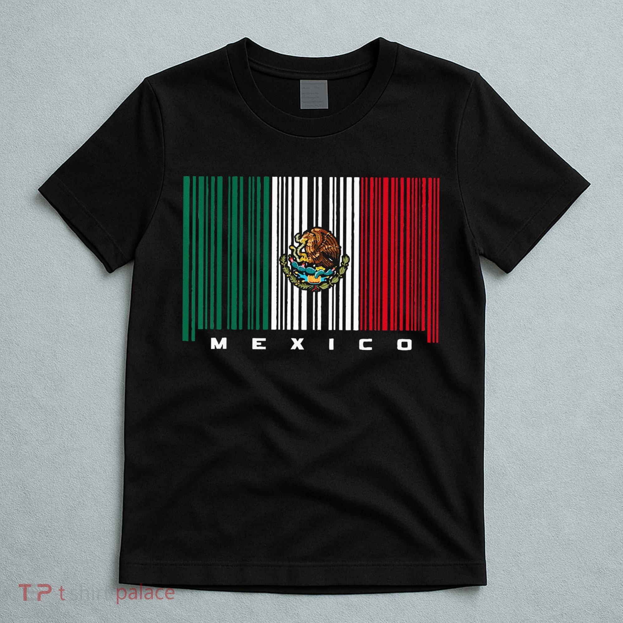 Barcode Mexico Mexican Flag T-Shirt