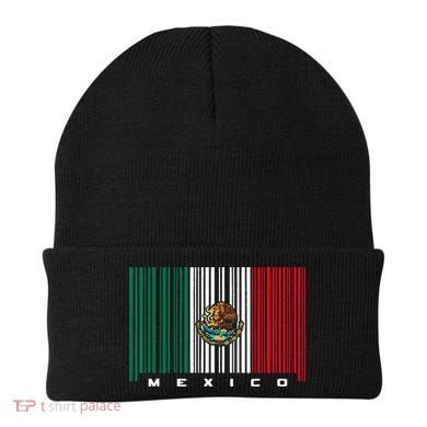 Barcode Mexico Mexican Flag Beanie