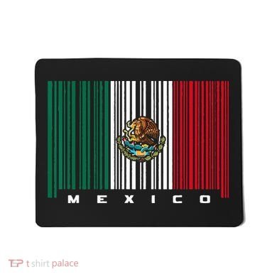 Barcode Mexico Mexican Flag Mousepad