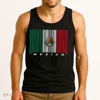 Barcode Mexico Mexican Flag Tank Top thumb 3