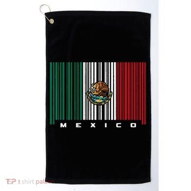 Barcode Mexico Mexican Flag Golf Towel