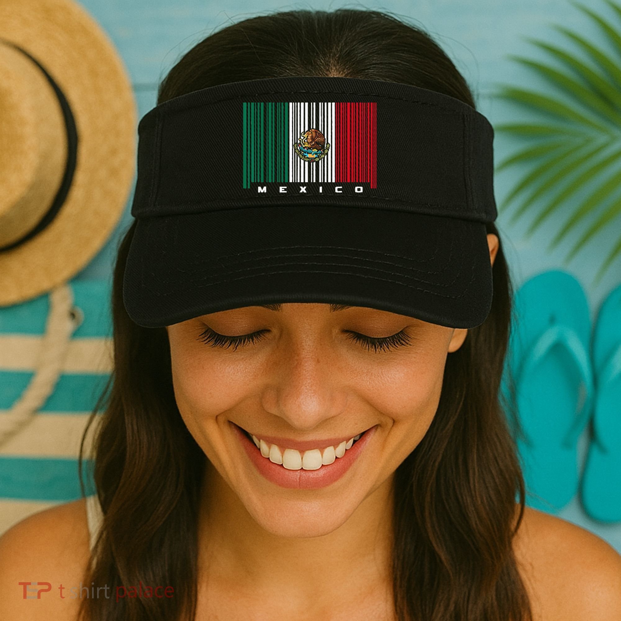 Barcode Mexico Mexican Flag Visor