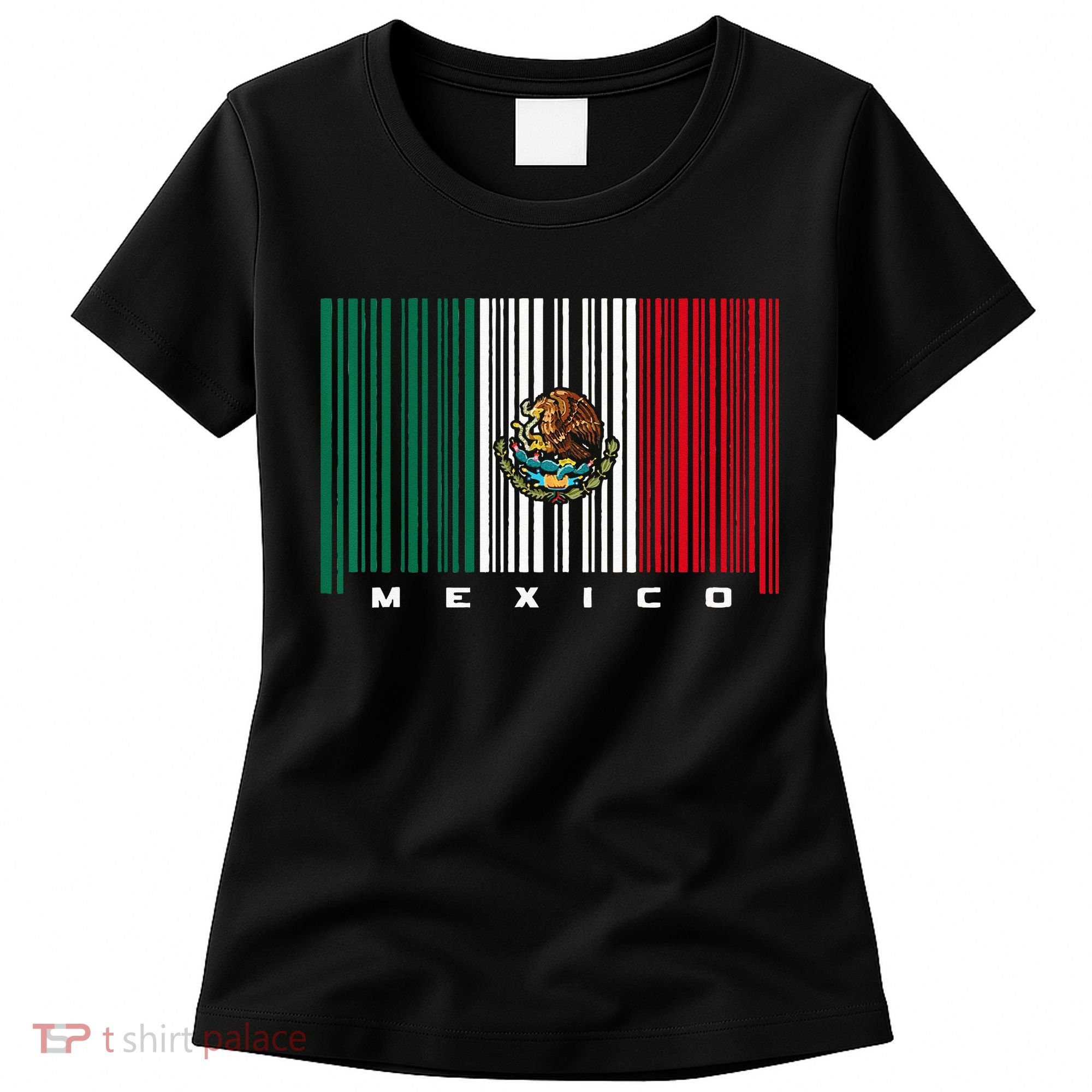 Barcode Mexico Mexican Flag Women's T-Shirt