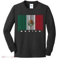 Barcode Mexico Mexican Flag Kids Long Sleeve Shirt thumb 0