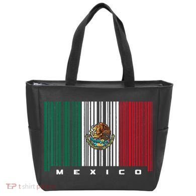 Barcode Mexico Mexican Flag Tote Bag