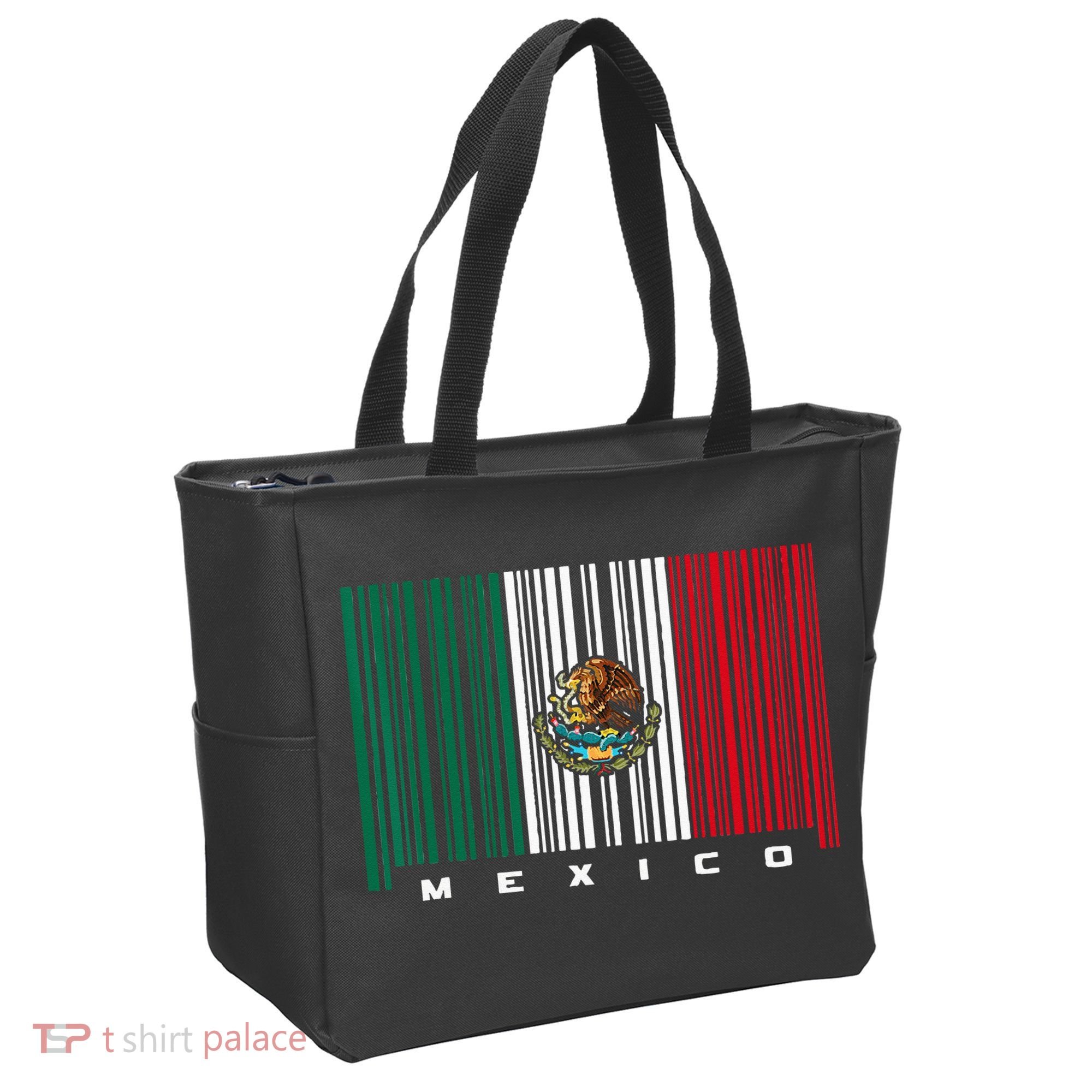 Barcode Mexico Mexican Flag Tote Bag