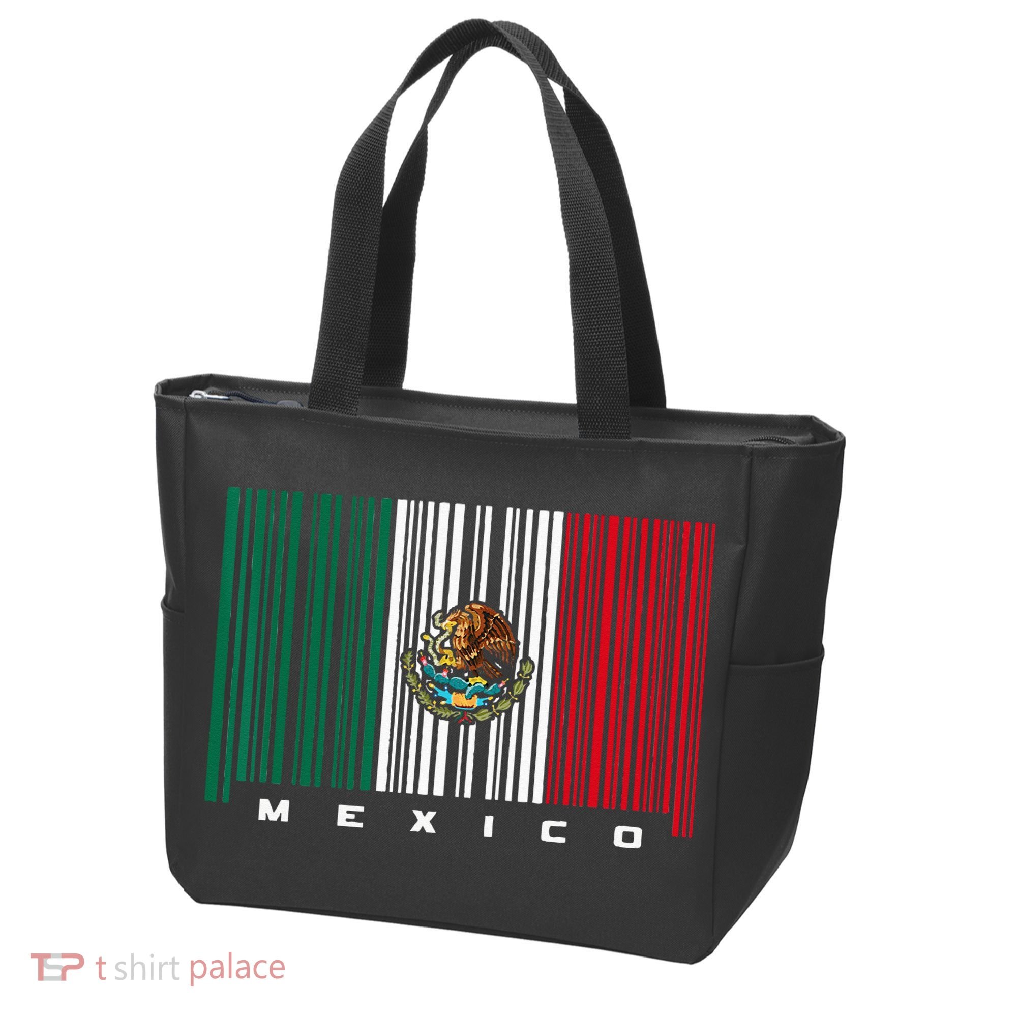 Barcode Mexico Mexican Flag Tote Bag