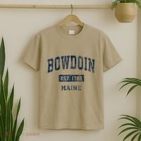 Bowdoin Maine Me Vintage Established T-Shirt thumb 2