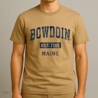 Bowdoin Maine Me Vintage Established T-Shirt thumb 3