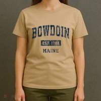 Bowdoin Maine Me Vintage Established T-Shirt thumb 4