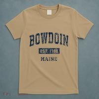 Bowdoin Maine Me Vintage Established T-Shirt thumb 5