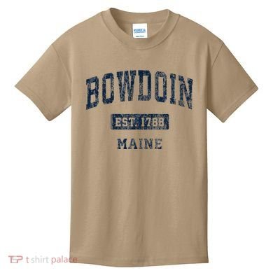Bowdoin Maine Me Vintage Established Kids T-Shirt