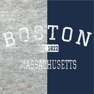 Boston Massachusetts MA Vintage Kids Colorblock Raglan Jersey