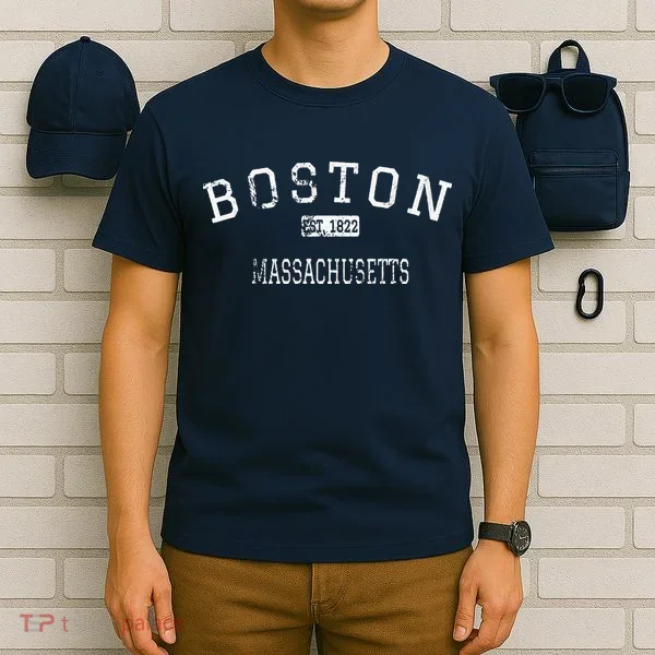 Boston Massachusetts MA Vintage T-Shirt