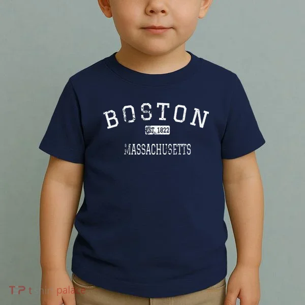 Boston Massachusetts MA Vintage Toddler T-Shirt