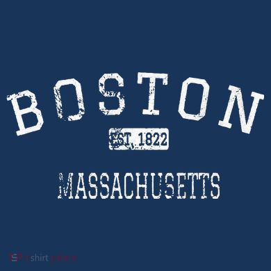 Boston Massachusetts MA Vintage Kids Plaid Pajama Set