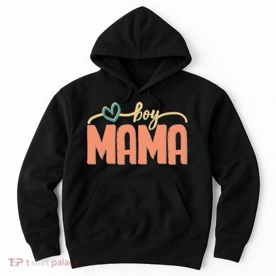 Boy Mom Ma Mama Bruh Funny Front & Back Hoodie