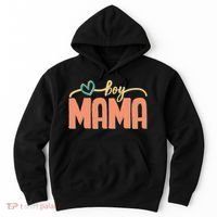 Boy Mom Ma Mama Bruh Funny Front & Back Hoodie thumb 0
