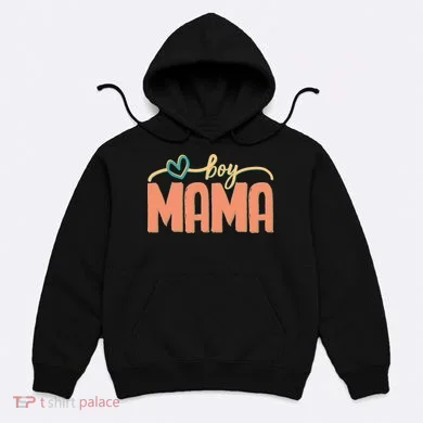 Boy Mom Ma Mama Bruh Funny Front & Back Hoodie