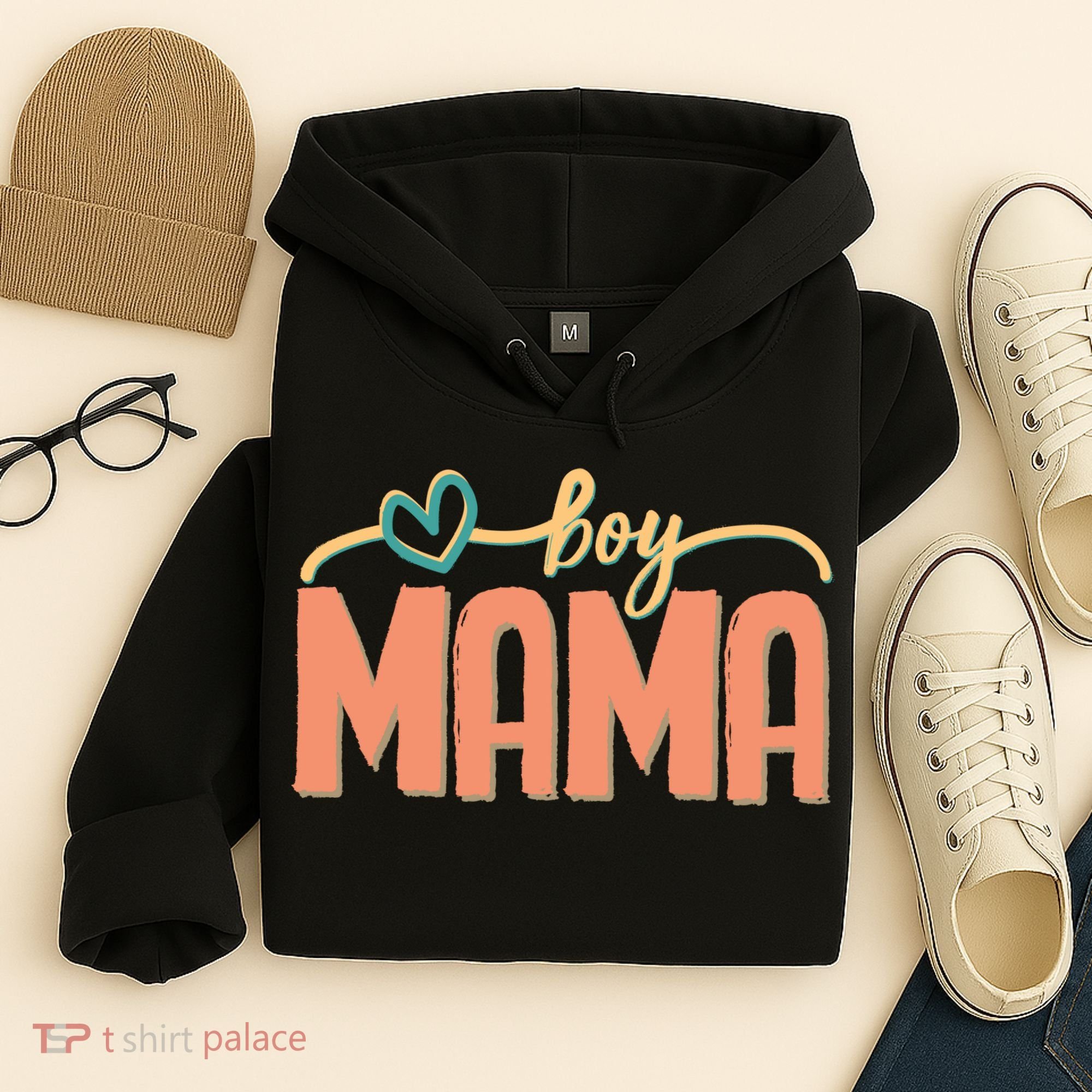 Boy Mom Ma Mama Bruh Funny Front & Back Hoodie