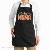 Boy Mom Ma Mama Bruh Funny Front & Back Apron thumb 2