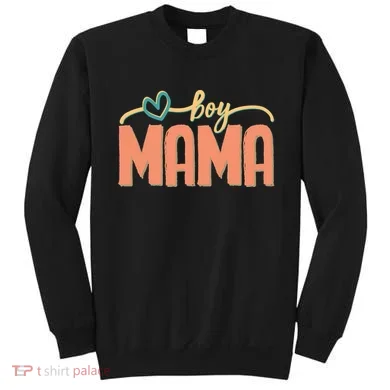 Boy Mom Ma Mama Bruh Funny Front & Back Sweatshirt