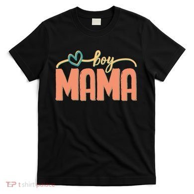 Boy Mom Ma Mama Bruh Funny Front & Back T-Shirt