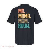 Boy Mom Ma Mama Bruh Funny Front & Back Polo thumb 1